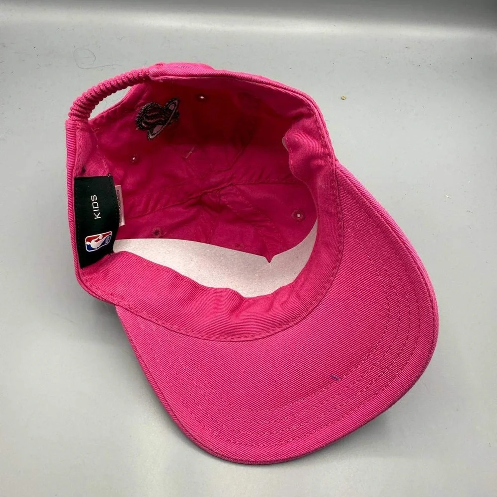 Miami Heat Hat Kids Infant Pink NBA Stretch‎ Strap Back Cap New